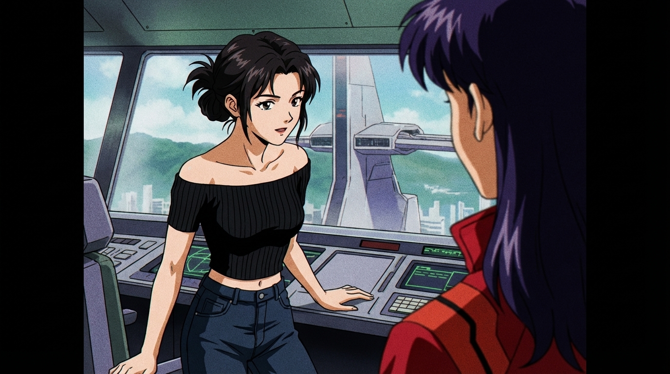 Neon Genesis Evangelion anime art style