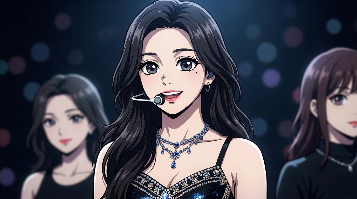 Photo to anime in Demon Slayer style - K-pop star