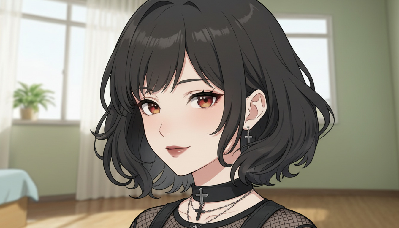 Woman in bedroom - angle 2