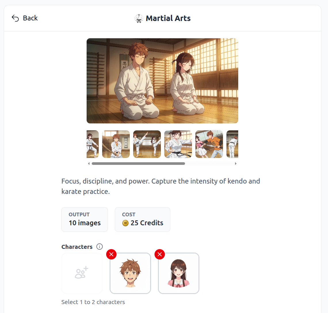Duo Photo Pack — two characters starring together in an anime scene