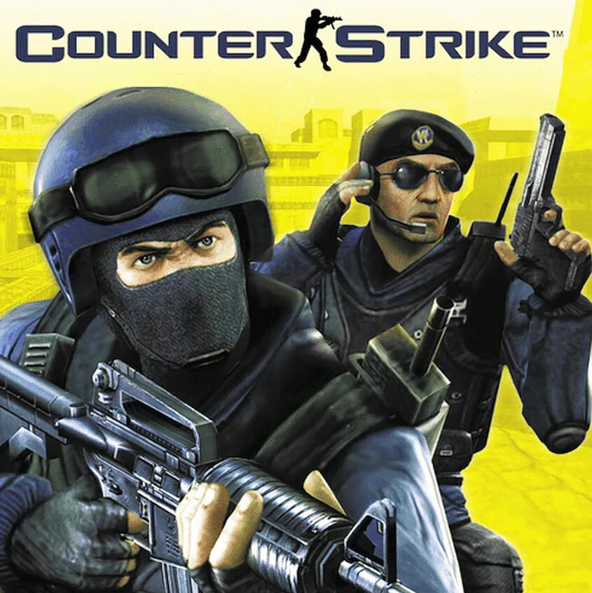 Original Counter-Strike style game key art with two tactical soldiers