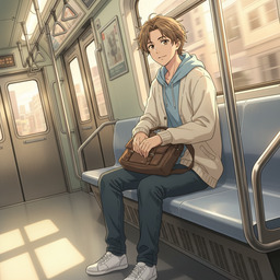Anime AI dutch angle shot