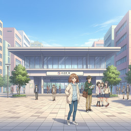 Anime AI establishing shot camera angle