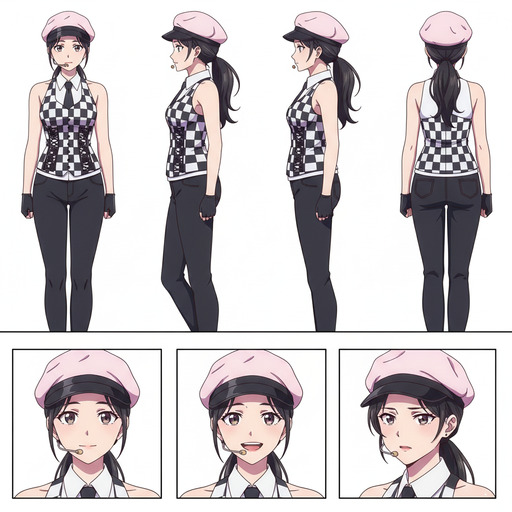 Made up anime character with original design generated by AutoWeeb
