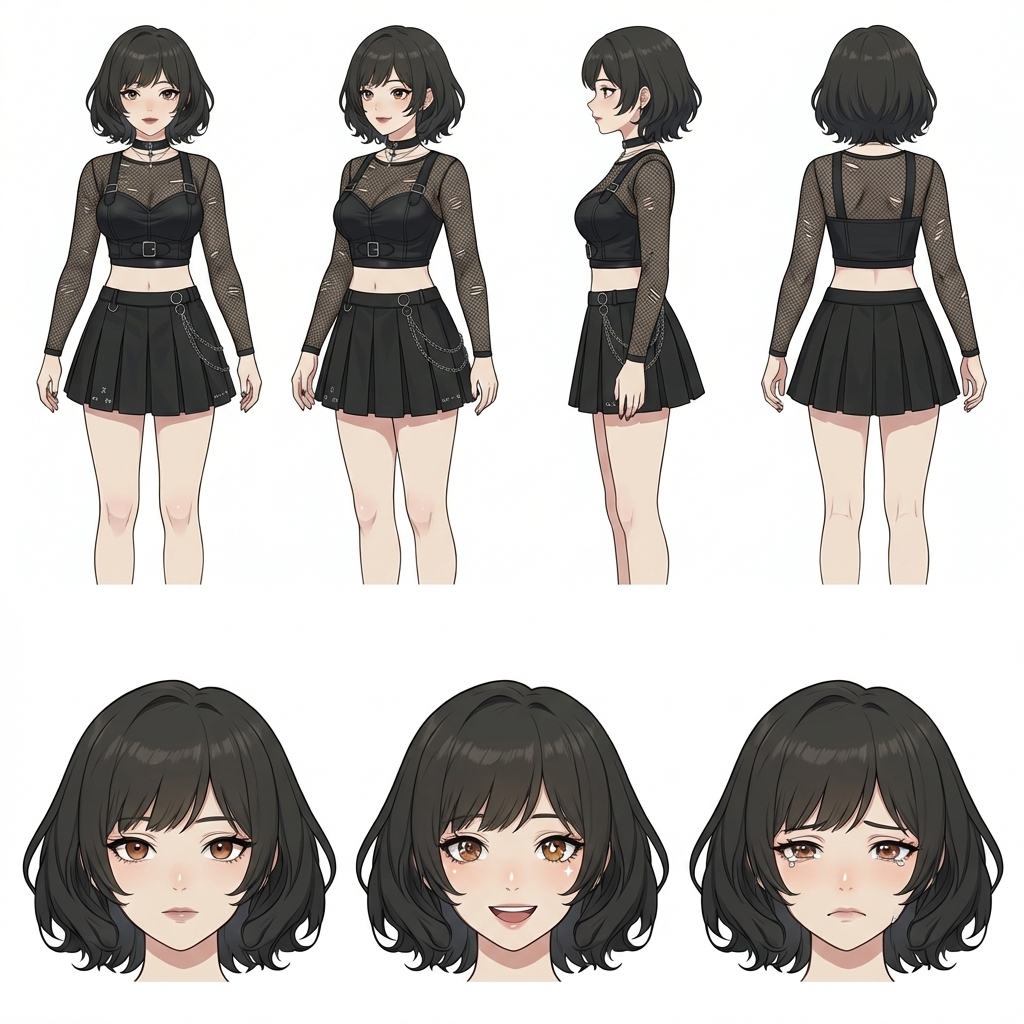 Create a custom anime character sheet