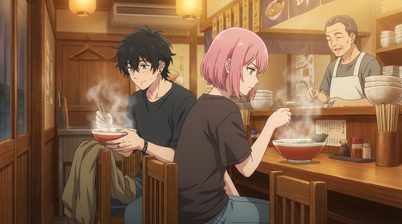 Anime ramen shop from the Japan City Life photo pack