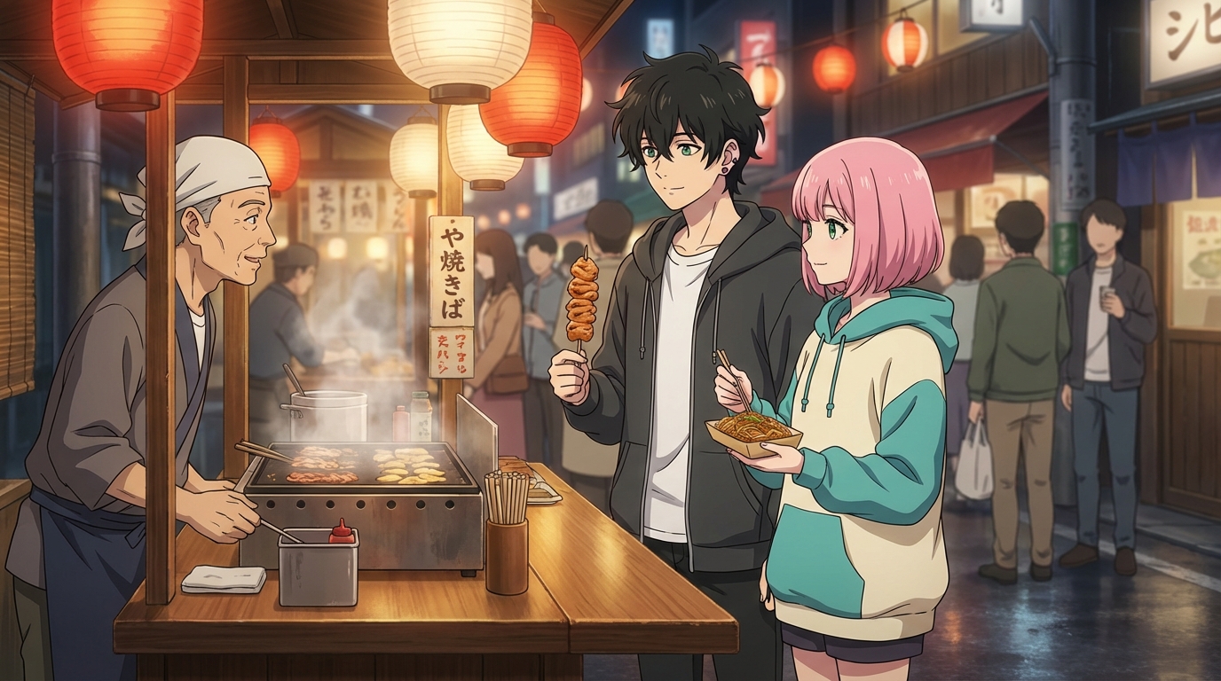 Anime Central 2026에서 영감받아 컨벤션 셀카로 만든 애니메이션 캐릭터 디자인