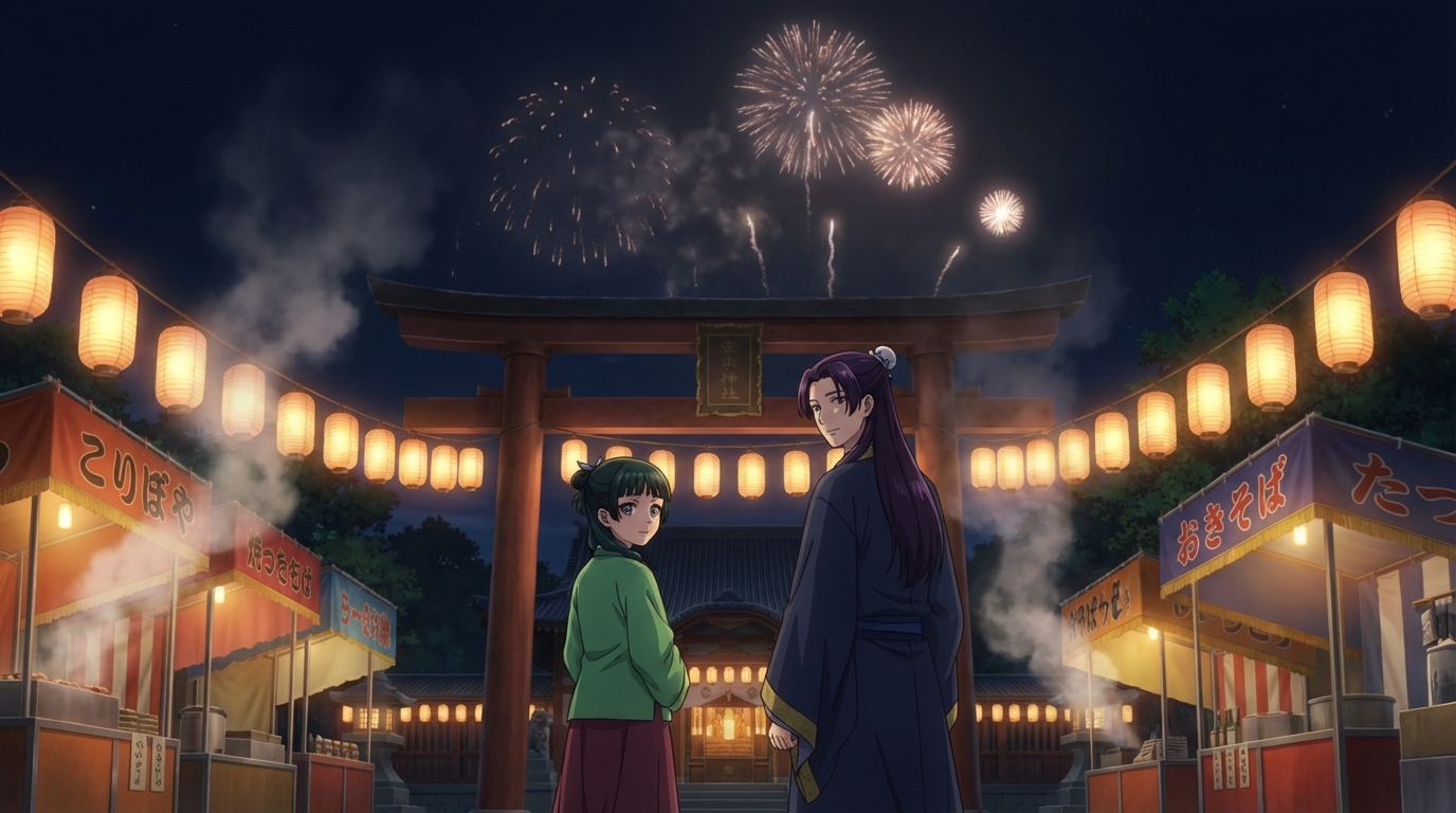 AutoWeeb AI生成的日本文化节动漫场景