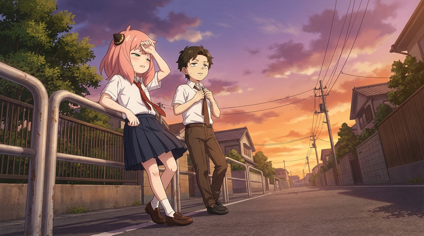 Anime festival scene created with AutoWeeb