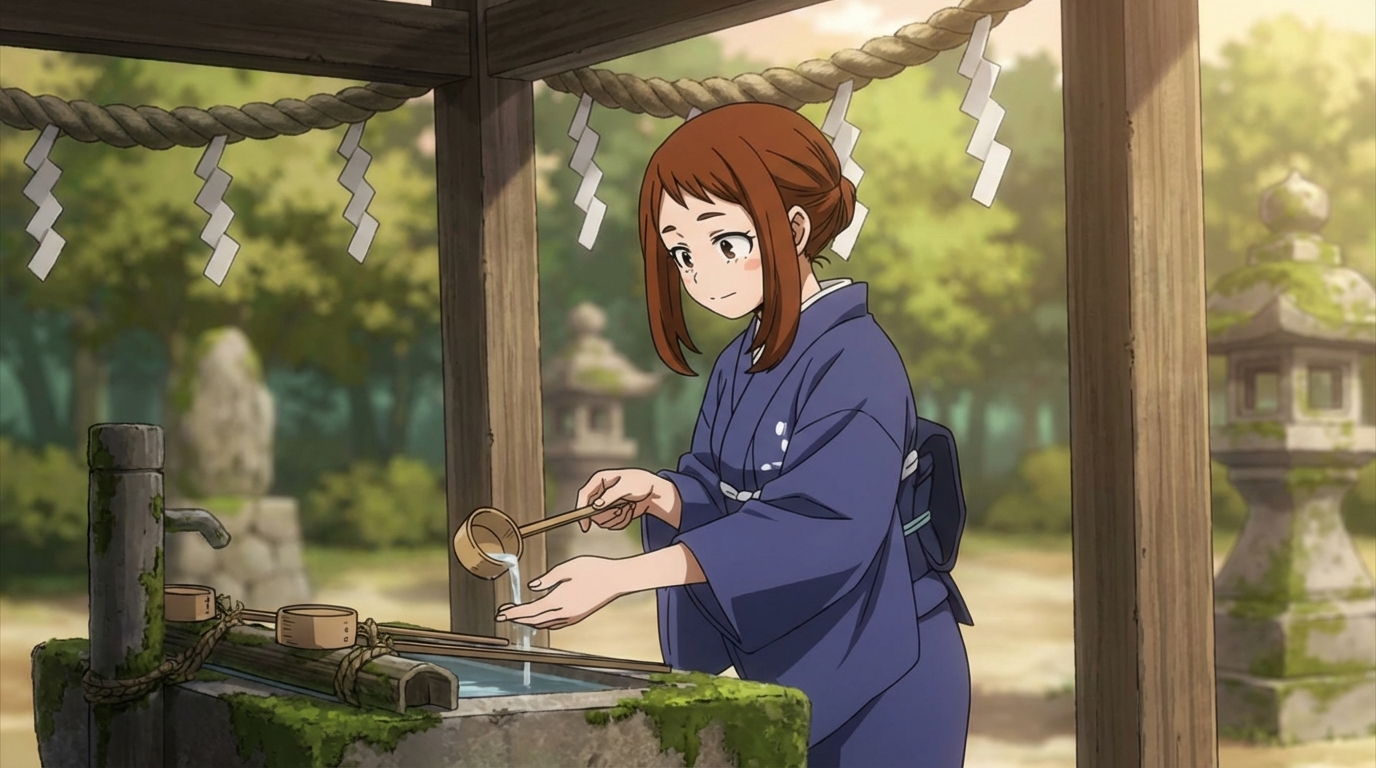 Anime temple entrance