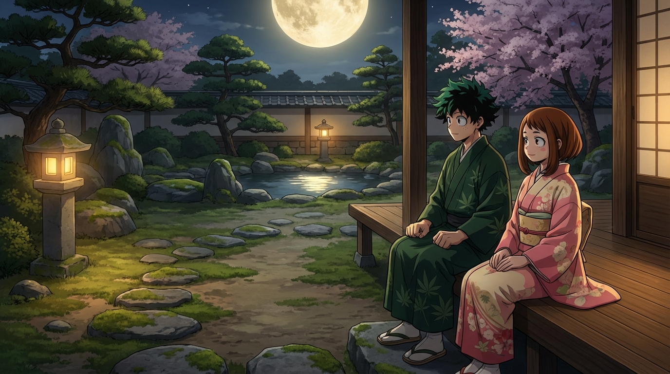 Атмосферная аниме-сцена с японской духовной эстетикой, созданная с AutoWeeb