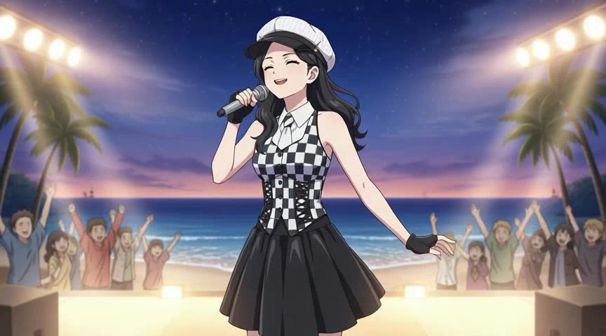 AI Anime Pop Star Performance